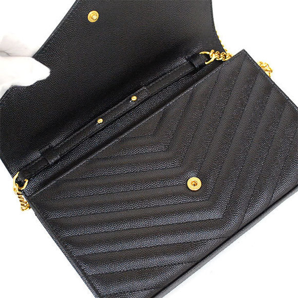 Saint Laurent Chain wallet Shoulder leather YSL Black - Picture 8 of 10